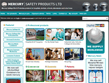 Tablet Screenshot of mercurysafety.com